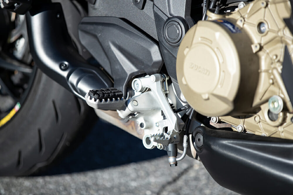 2022 Ducati Multistrada V4 Pikes Peak footpegs