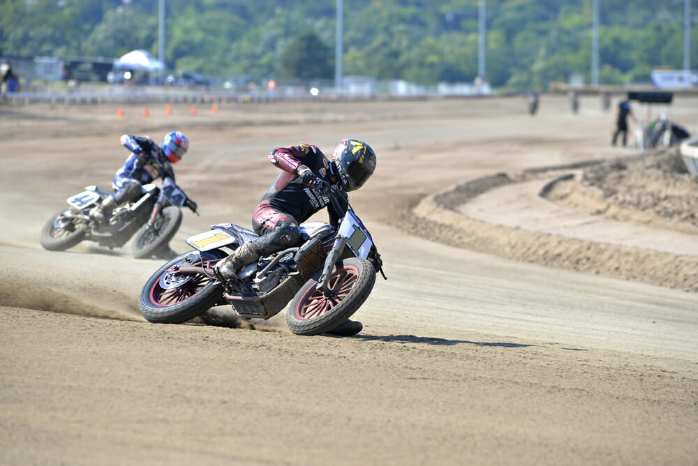 Briar Bauman and 44 Brandon Robinson at OKC Mile