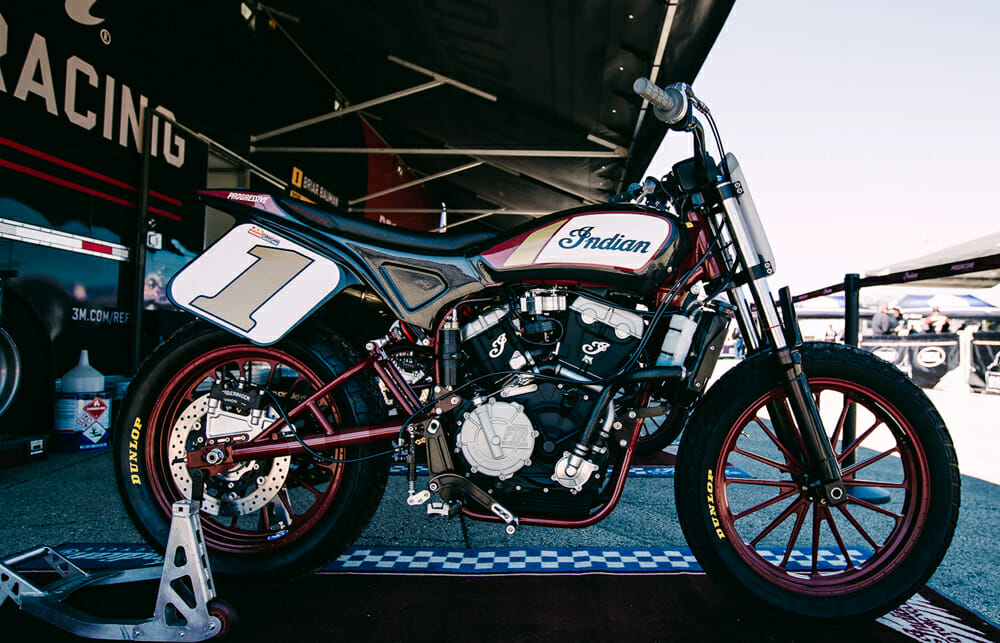 Indian flat track racebike