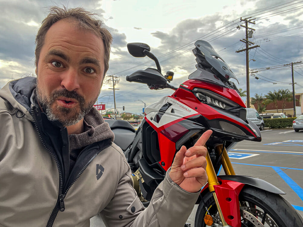 Rennie Scaysbrook and the Ducati Multistrada V4 Pikes Peak motorcycle