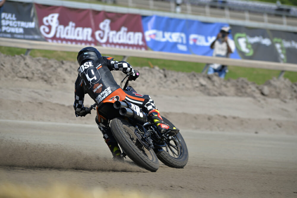 vance & hines harley flat track racer