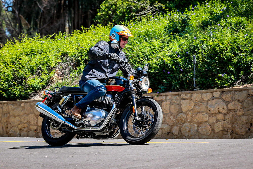 2022 Royal Enfield INT 650 on road
