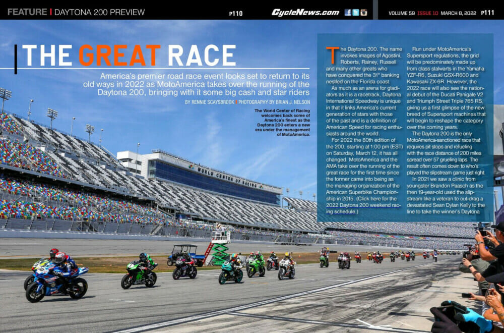 Cycle News Magazine 2022 Daytona 200 Preview