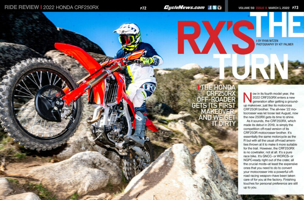 Cycle News 2022 Honda CRF250RX Review