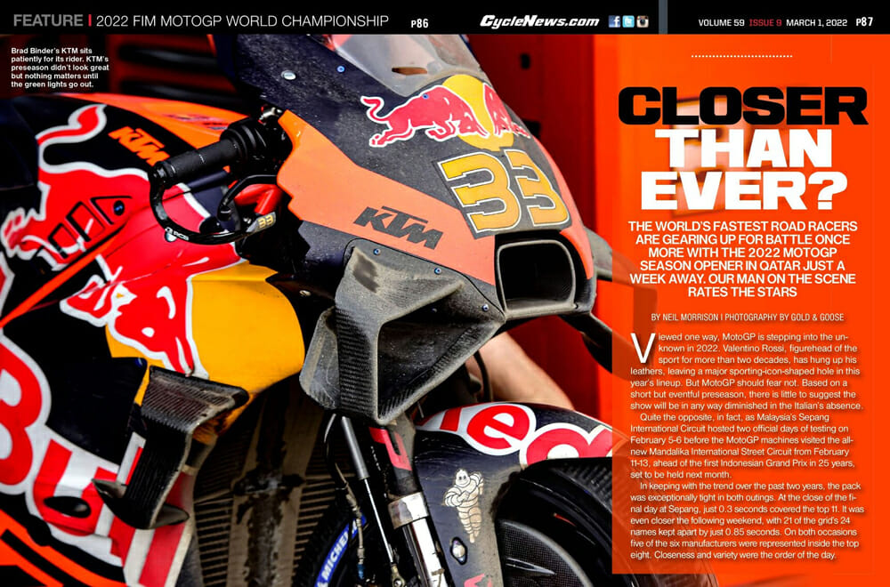 2022 FIM MotoGP World Championship Preview