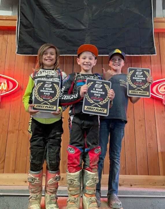 Dennis Allen, Kayden Fillhart and Michael England