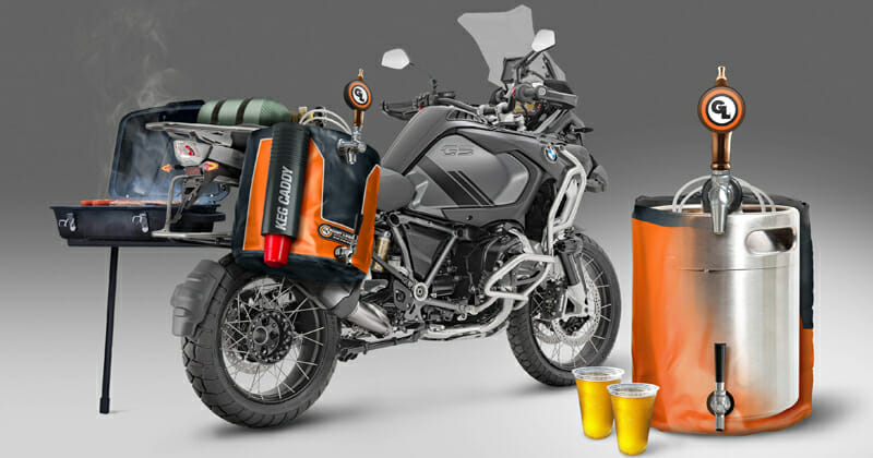 Keg Kaddy Party Panniers Motorcycle Soft Luggage by Giant Loop Cycle News