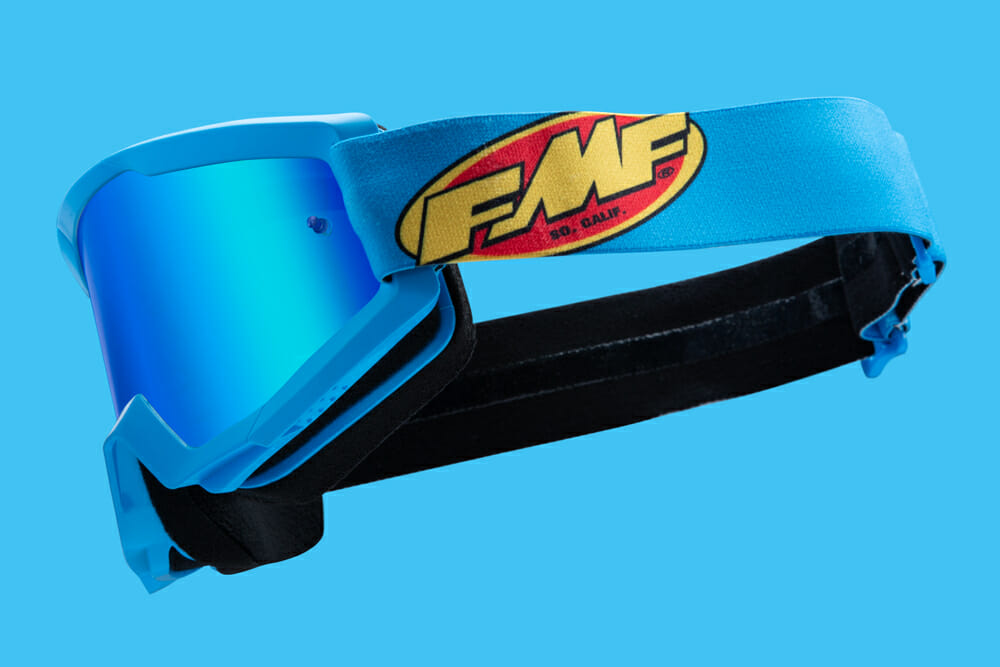 Occhiali FMF POWERBOMB Enduro Rocket – Lente Trasparente, Modello Nero Per Motocross