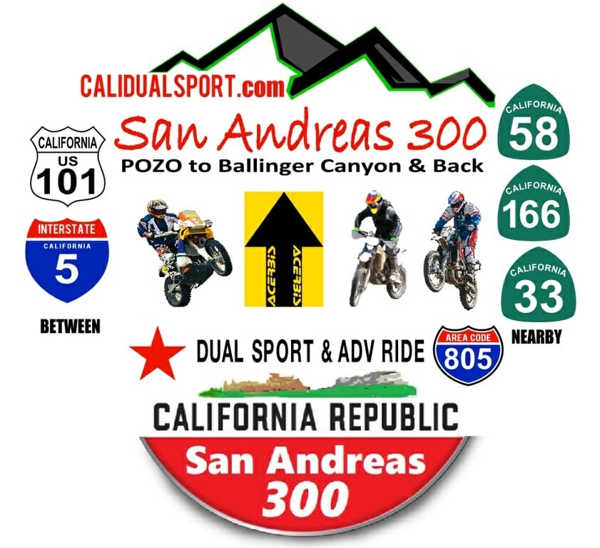 San Andreas 300 Dual-Sport ADV Ride Announced