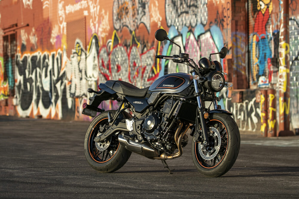 2022 Kawasaki Z650RS in Metallic Moondust Gray