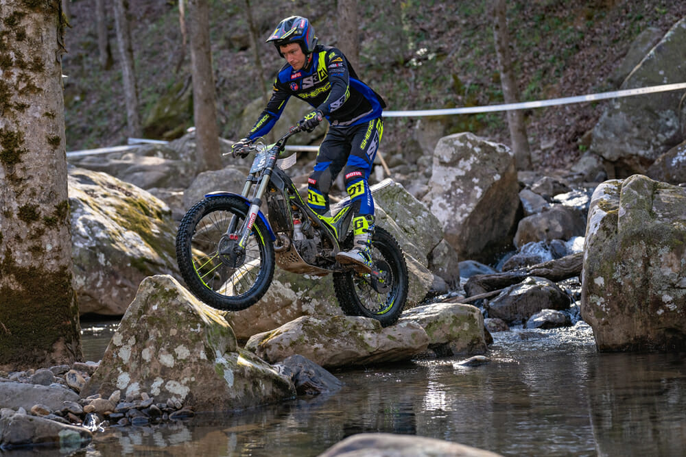 Pat Smage at 2022 MotoTrials round one