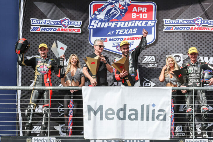 2022 CoTA MotoAmerica Superbike Results Petrucci wins race two podium