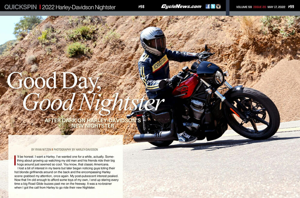 Cycle News 2022 Harley-Davidson Nightster Review