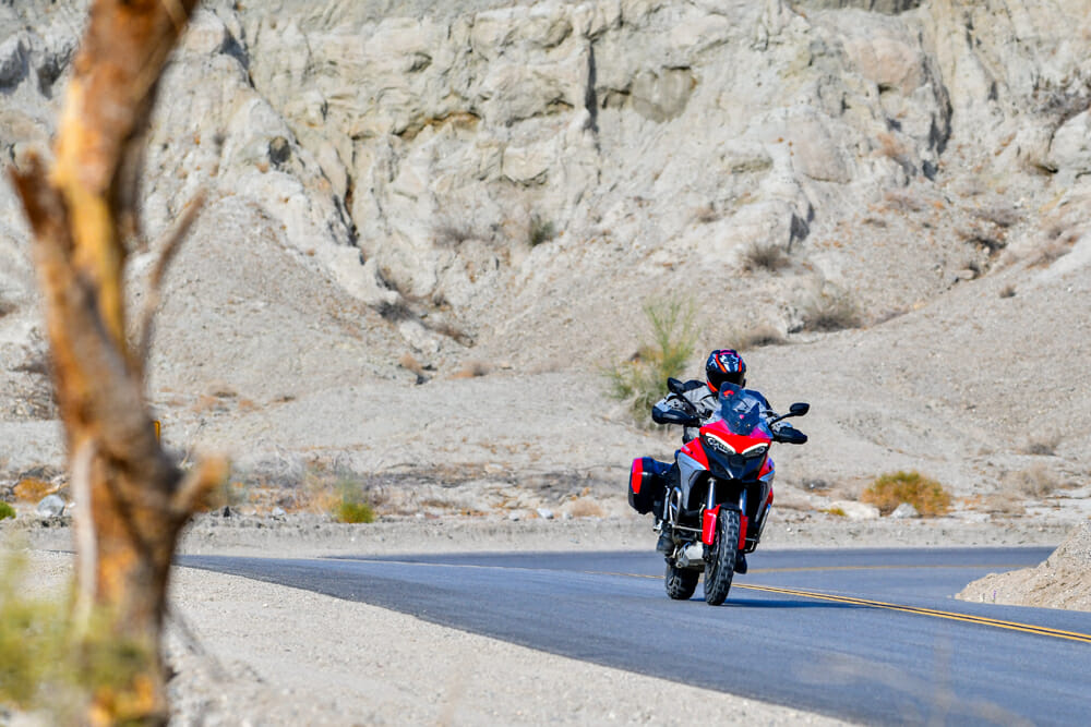Ducati Multistrada V4 S on pavement