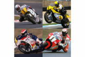 Eddie Lawson, Kenny Roberts, Bubba Shobert, Wayne Rainey