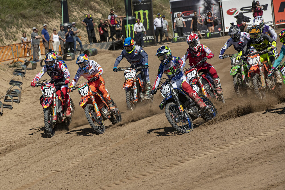 Tom Vialle and Jago Geerts at 2022 MXGP of Sardegna
