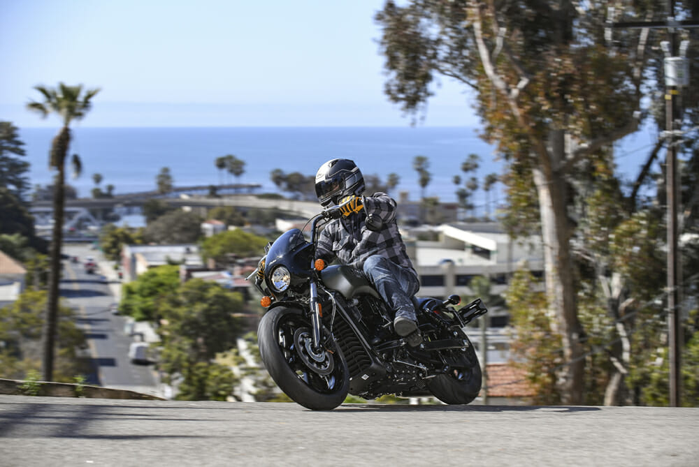 2022 Indian Scout Rogue cornering