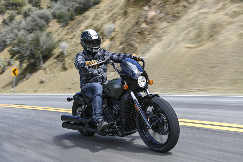 2022 Indian Scout Rogue on Highway 33