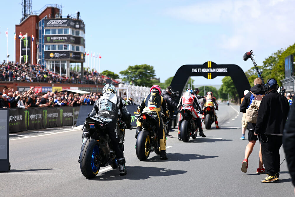 2022 Isle of Man Senior TT race start