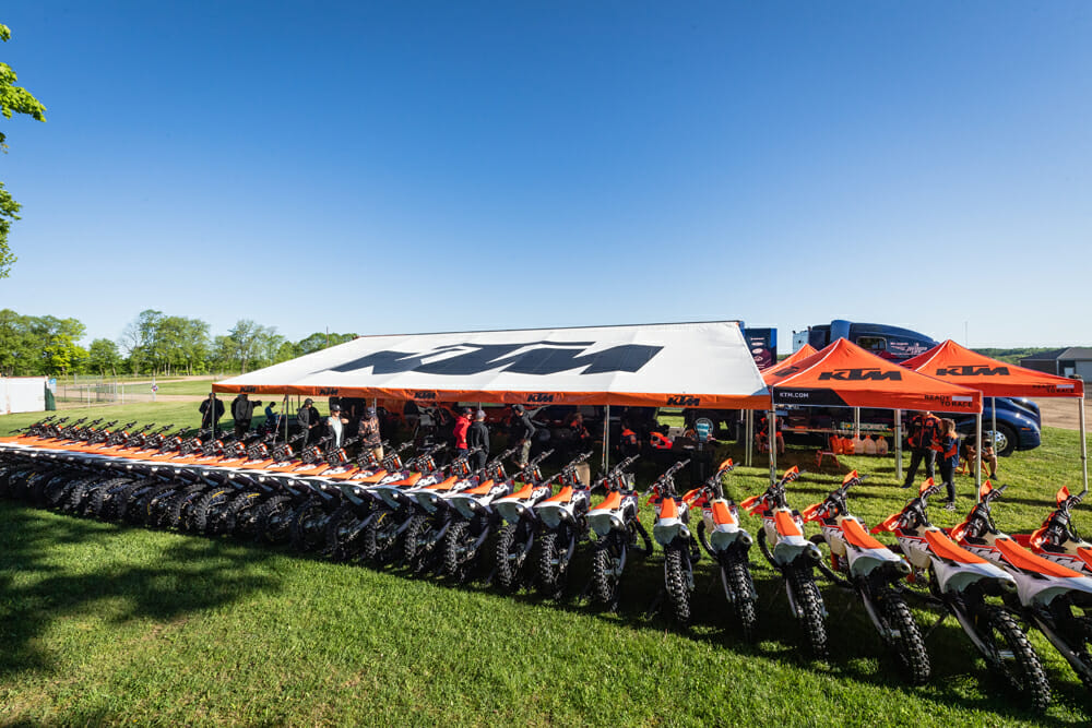 2023 KTM Four-Stroke Motocrossers at RedBud