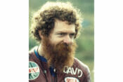 Dave Roper at the 1989 Manx GP.