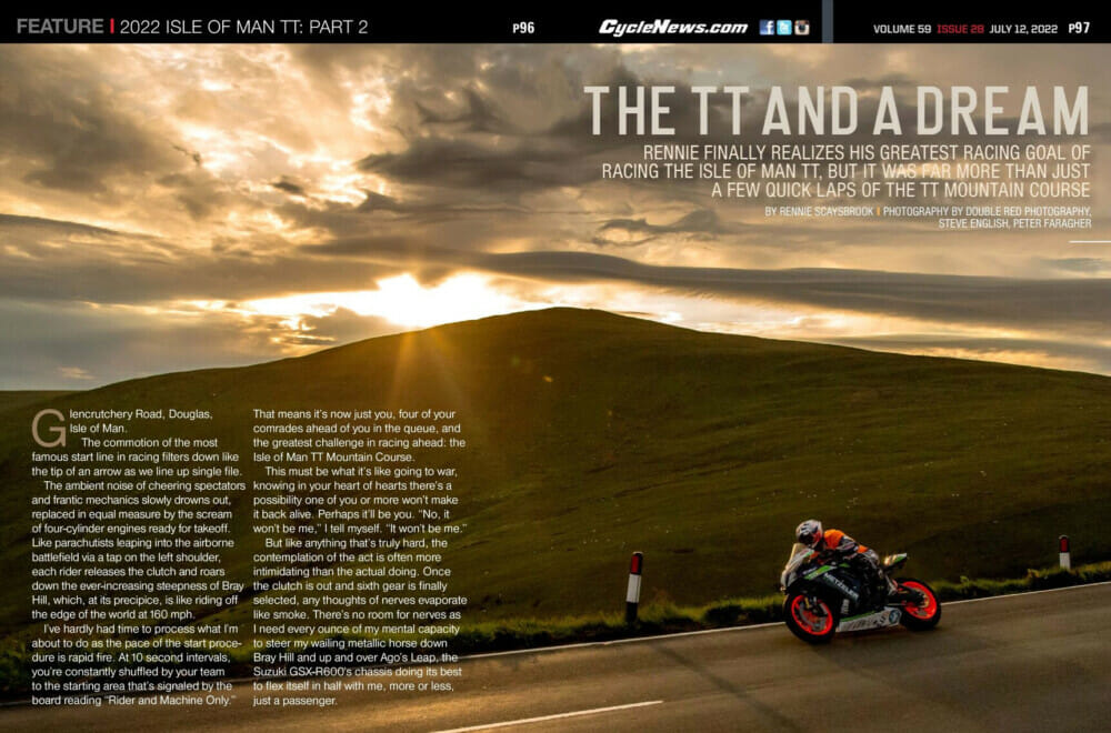 Rennie Scaysbrook at 2022 Isle of Man TT