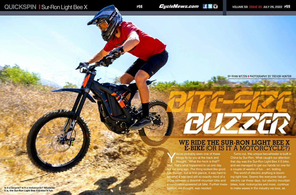 Cycle News Sur-Ron Light Bee X Review