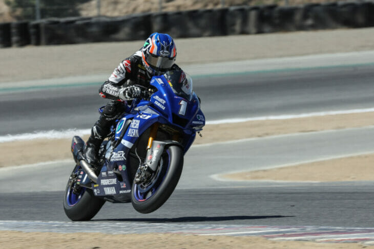 MotoAmerica Laguna Seca Gage leads