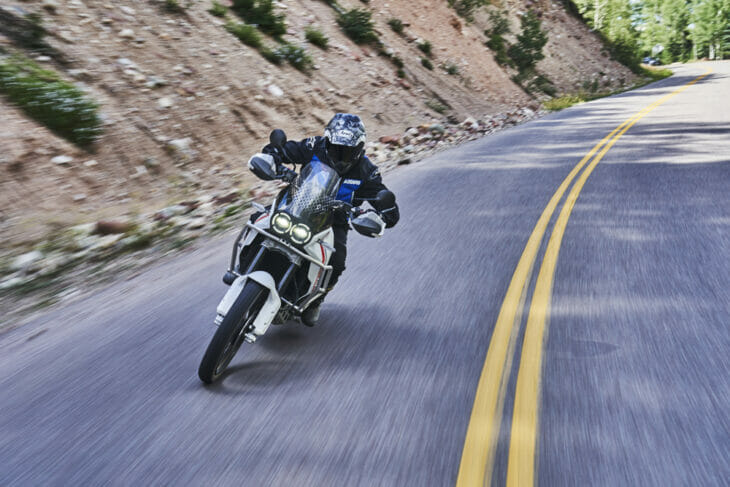 2023 Ducati DesertX on pavement