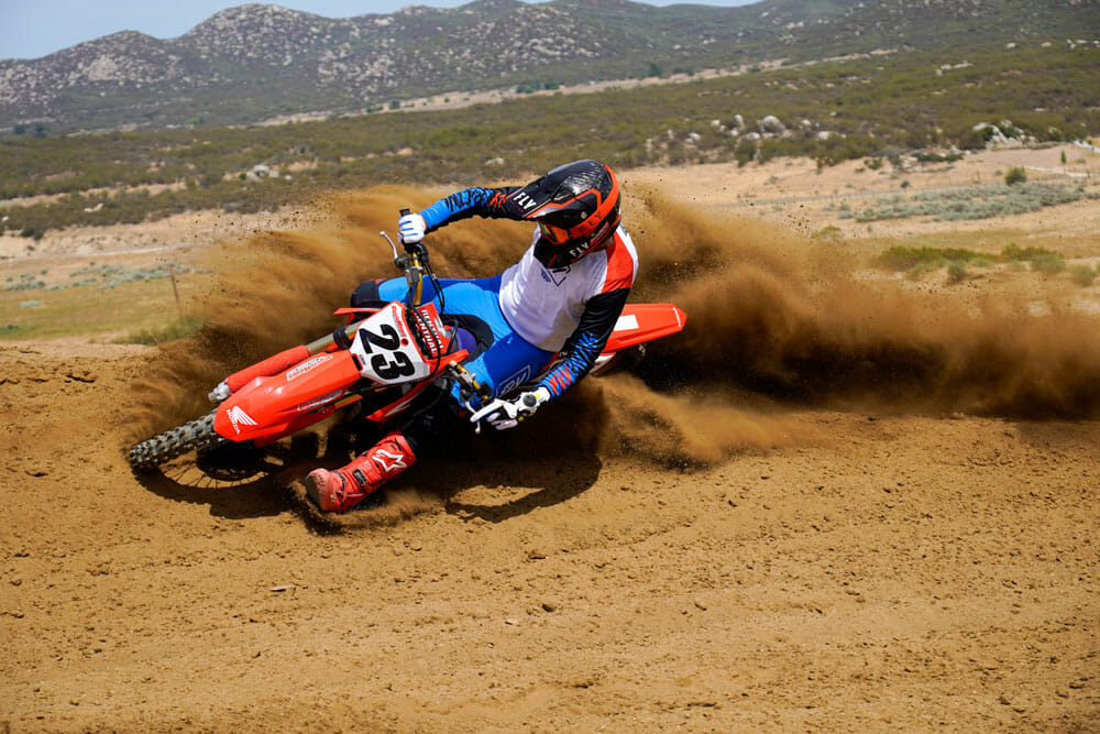 2023 Honda CRF450R cornering