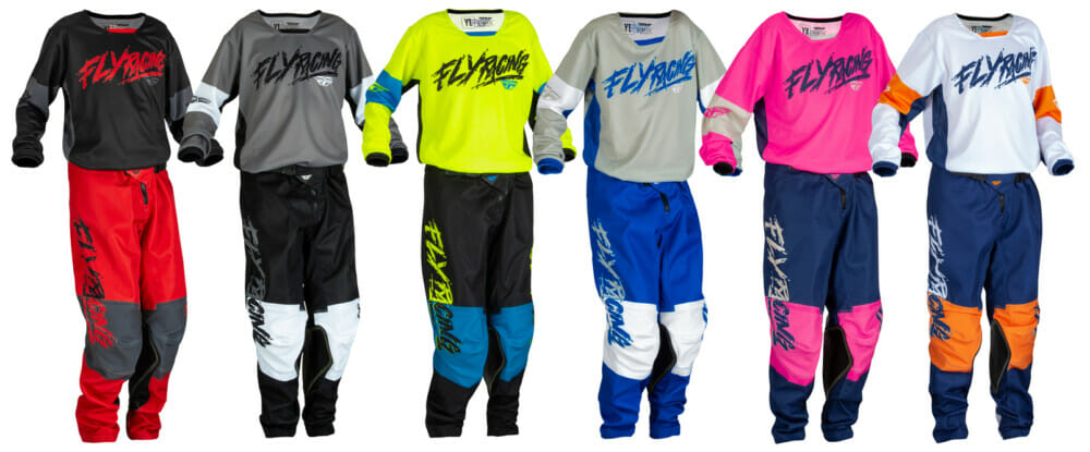 Fly Racing 2023 Kinetic Khaos YOUTH Racewear