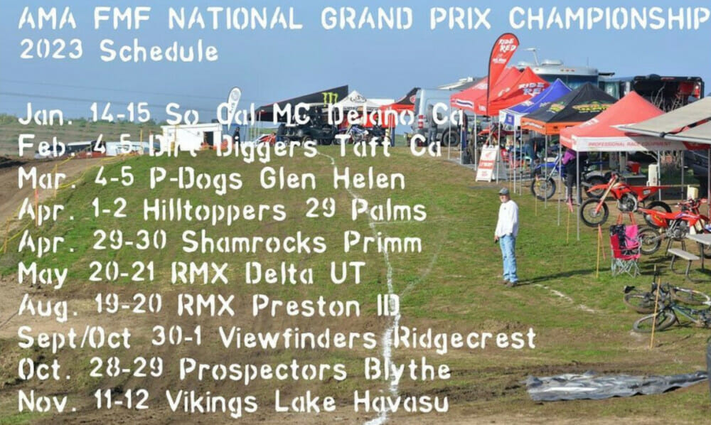 2023 National Grand Prix Championship Schedule Announced - Cycle News