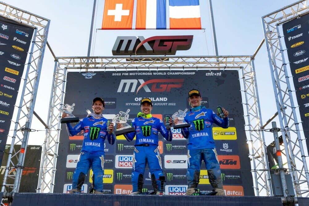 mxgp podium - yamaha