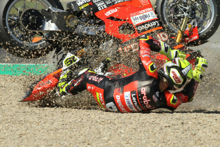 2022 French WorldSBK Results Bautista crashes