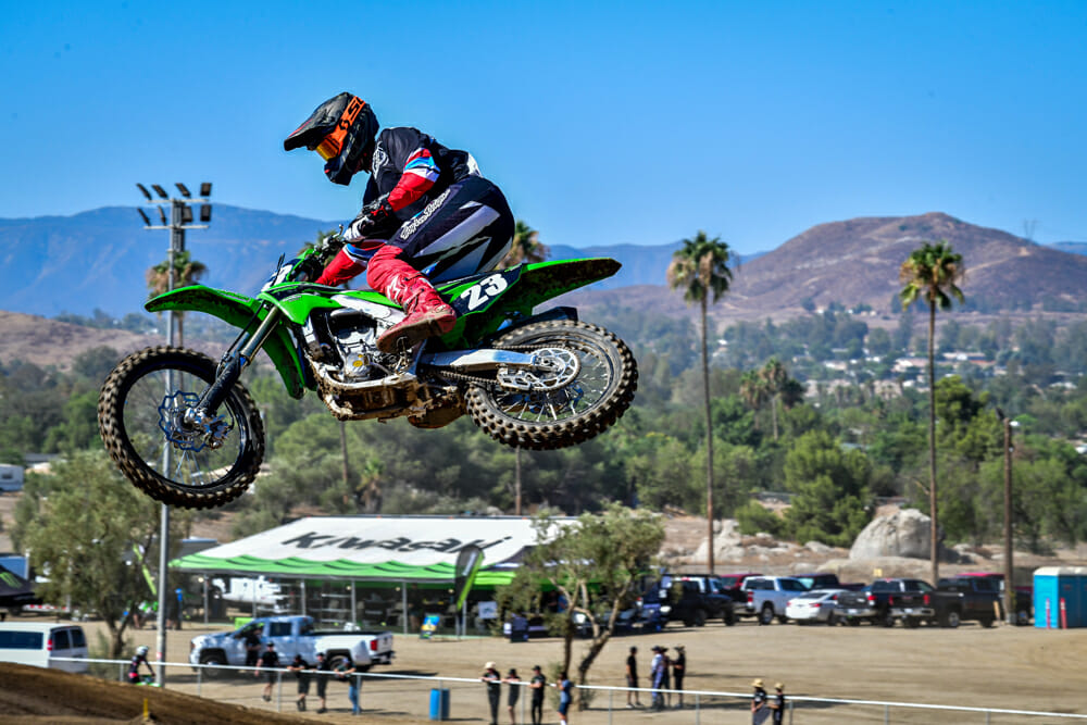 2023 Kawasaki KX250 jumping