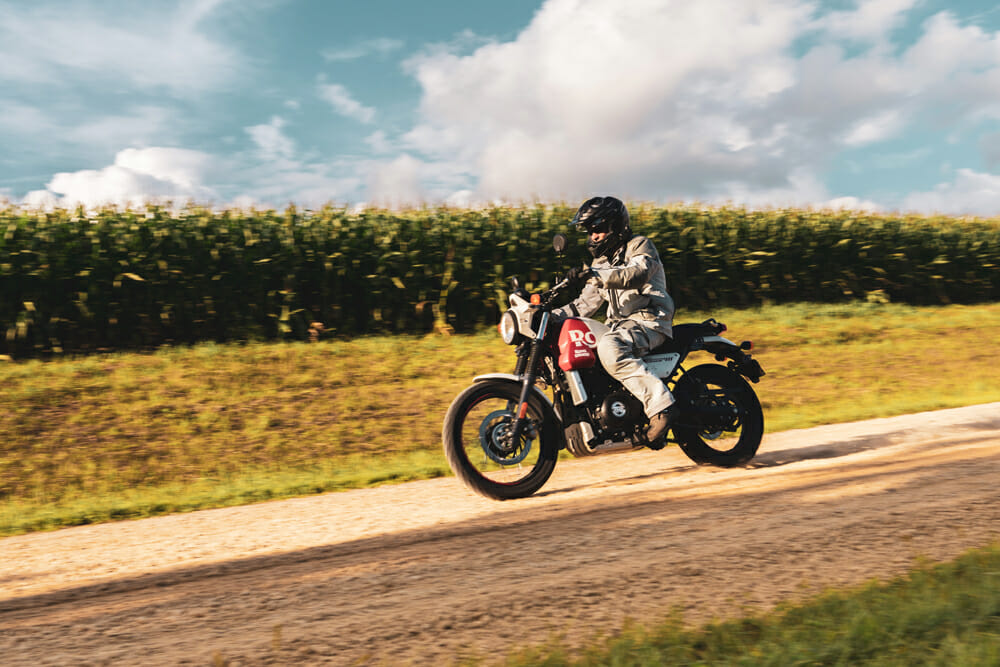 2023 Royal Enfield Scram 411 action