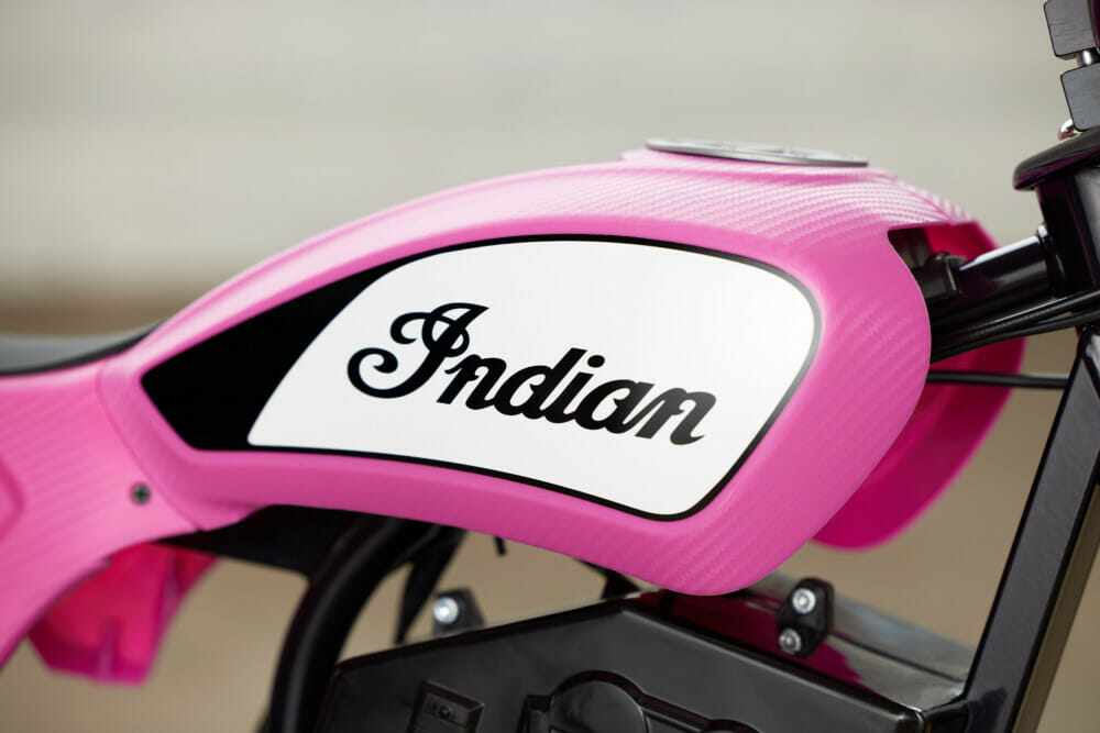 Indian eFTR Podium Pink Mini Bike