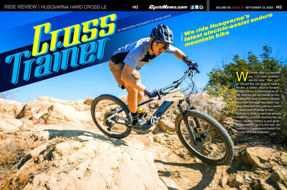 Cycle News magazine Husqvarna Hard Cross LE Review