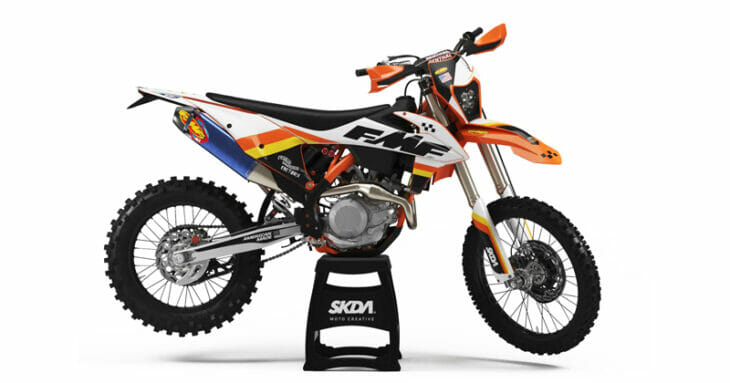 FMF Racing X SKDA Collab Graphics Kits