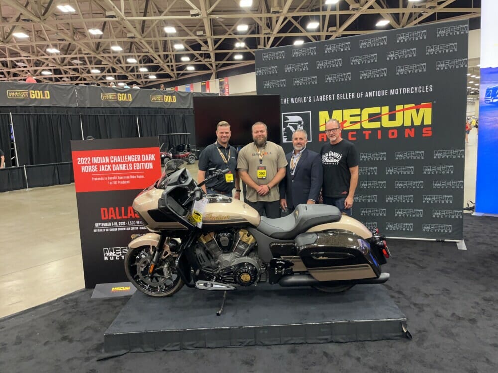 Indian Motorcycle Auctioned For ASYMCA Operation Ride Home Program