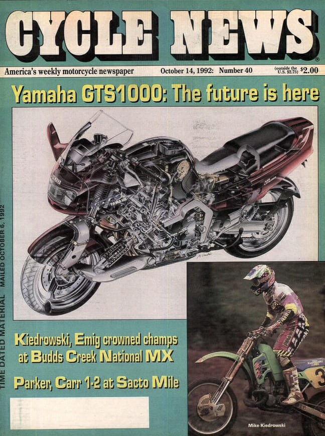Yamaha GTS1000 on Cycle News cover