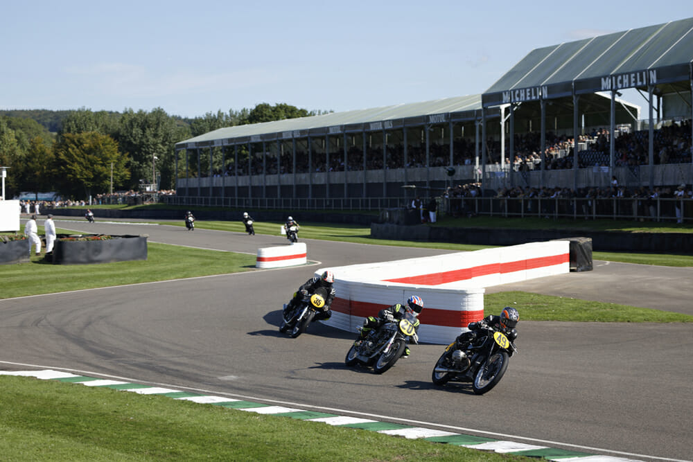 Front straight at 2022 Goodwood Revival