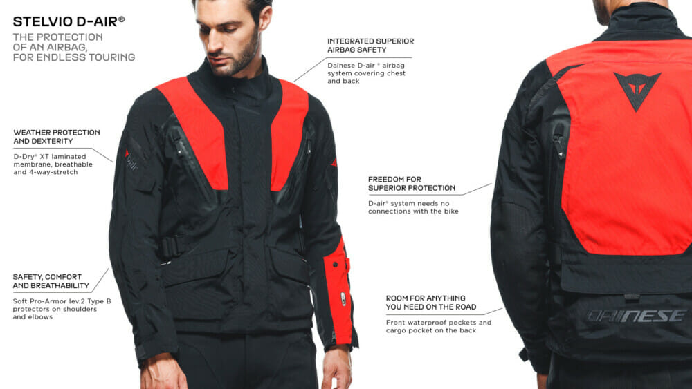 Dainese Stelvio D-air D-Dry XT Touring Jacket