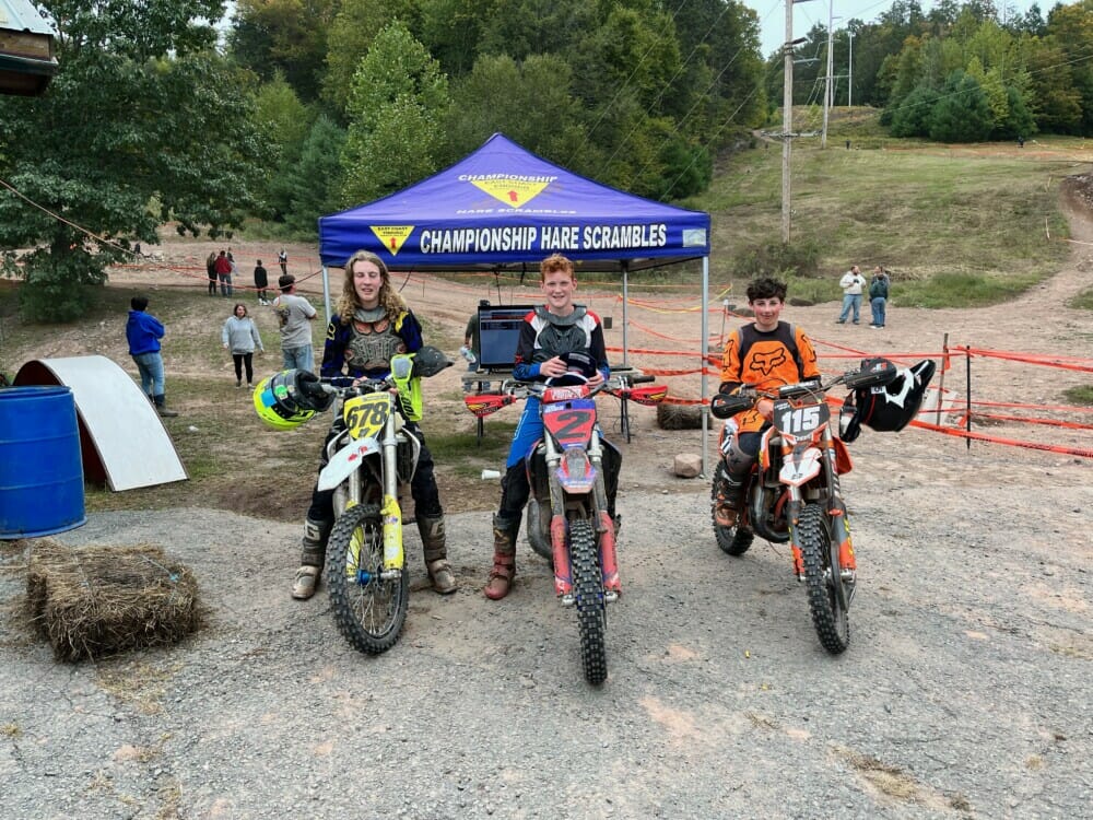 Youth racers at Ridge East Hare Scrambles