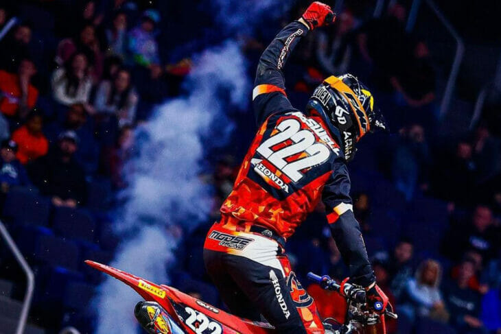 Izaih Clark at 2022 AMA Arenacross Round Two