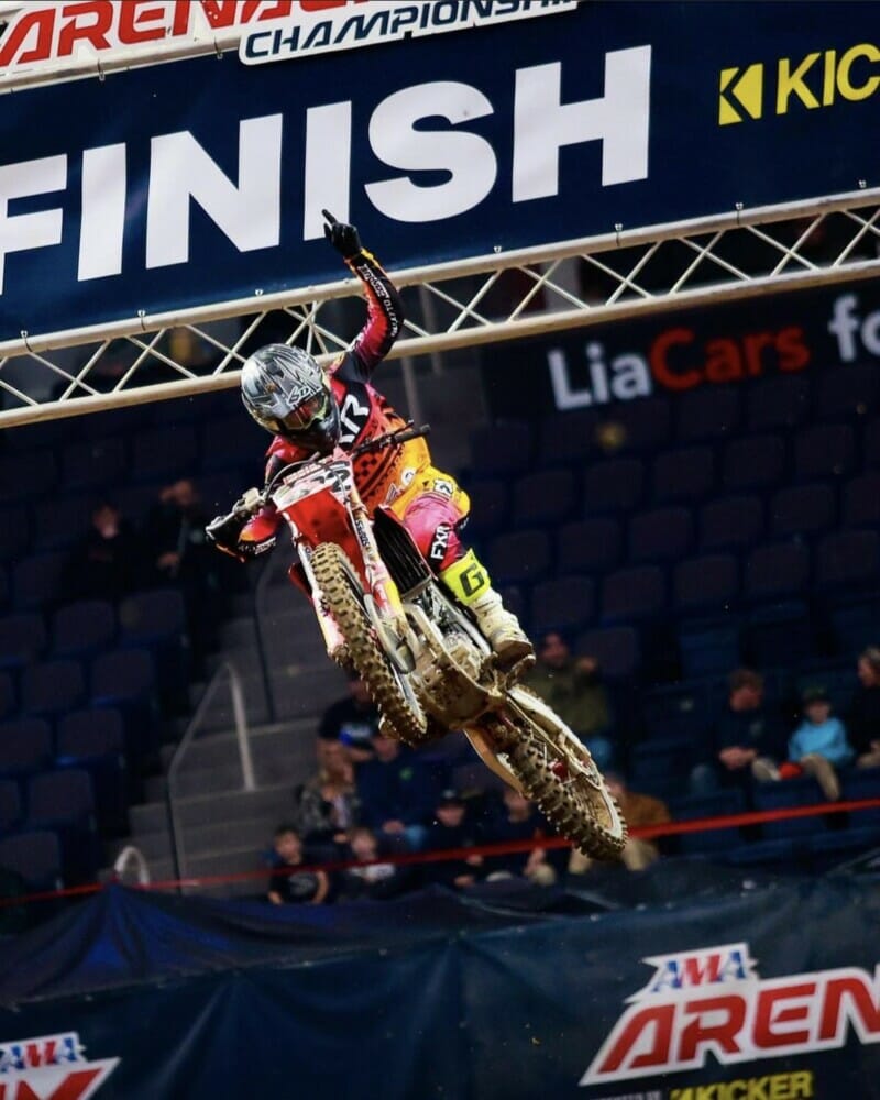 Caden Braswell at 2022 AMA Arenacross Round Two