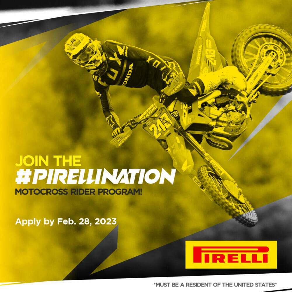 Pirelli Announces 2023 #PirelliNation Motocross Rider Program