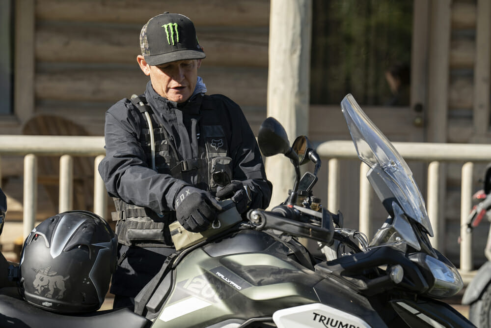 Ricky Carmichael and the 2023 Triumph Tiger 1200 Rally Pro