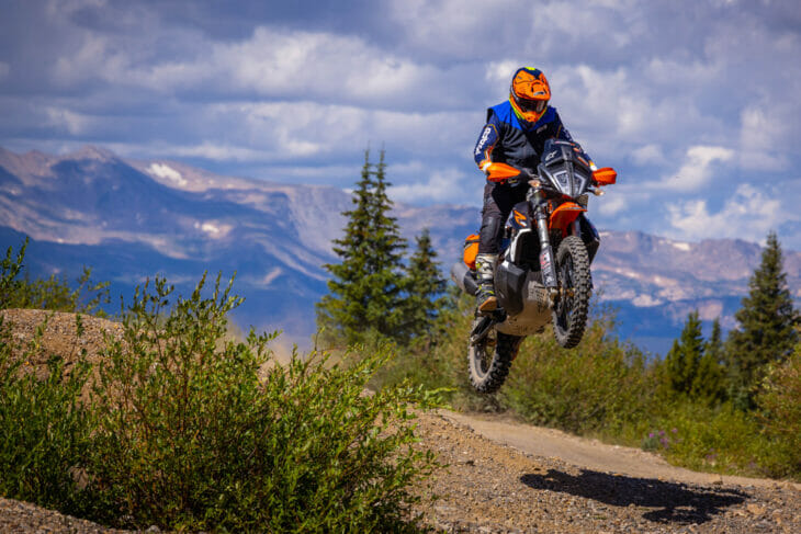 touring Colorado Rockies on motorcycle