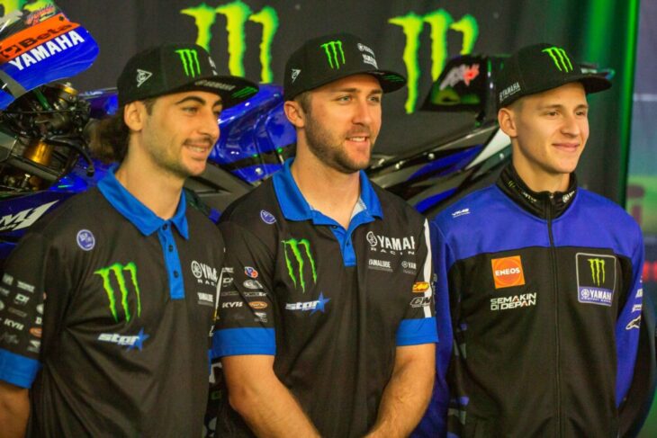 Dylan Ferrandis, Eli Tomac and Fabio Quartararo